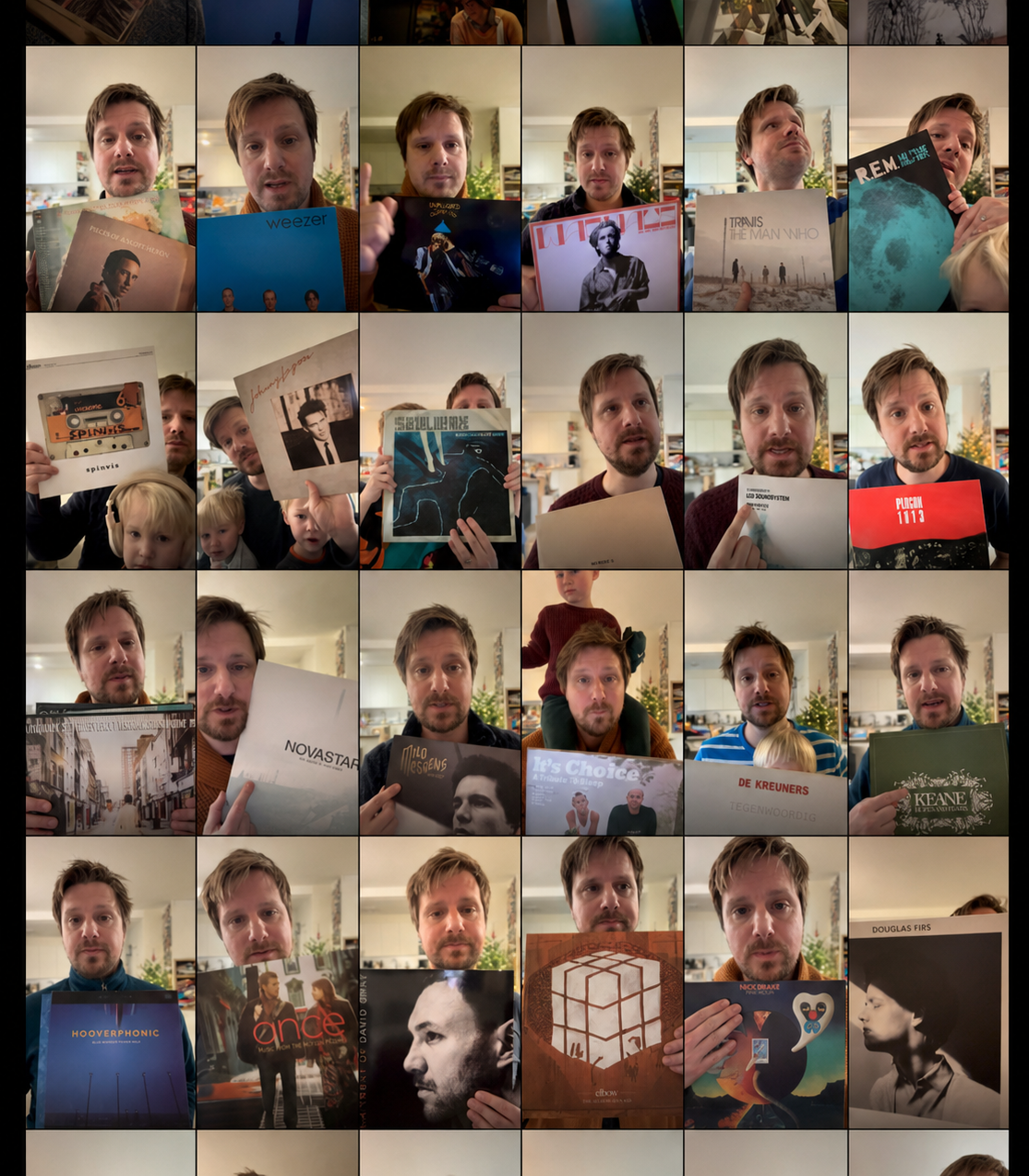 A selection of Frans's short album reviews on Instagram