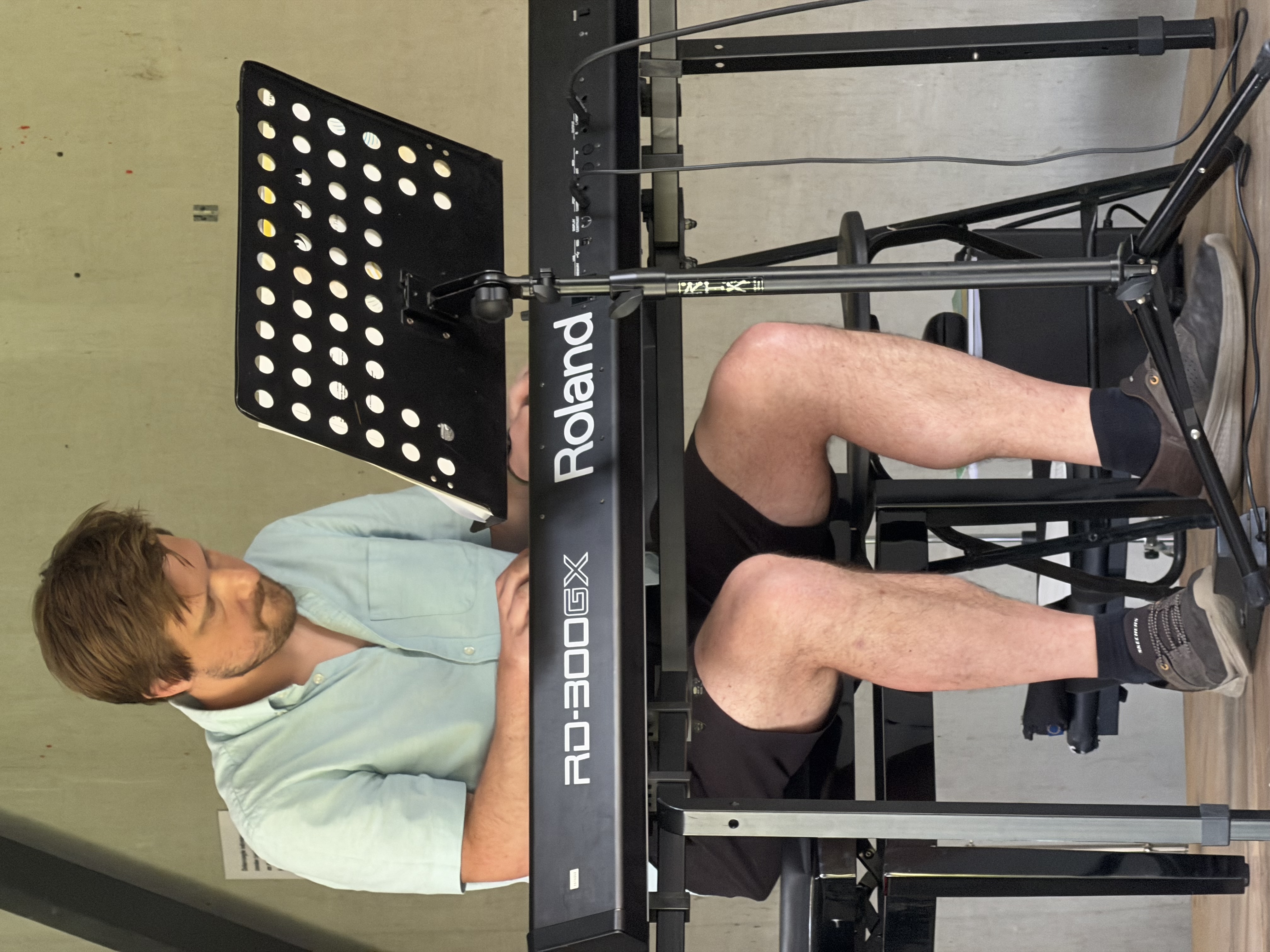Frans playing piano